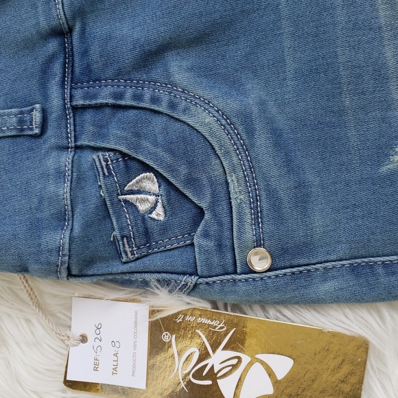 Eros Colombian Skinny Jeans Size 8 - Picture 5 of 11